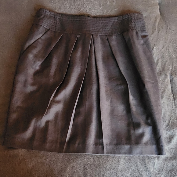 BANANA REPUBLIC GREY PLEATED SKIRT - Picture 1 of 4